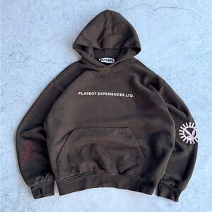 PLAYBOY by Pacsun Hoodie Men's Medium – “Our Mission Is Pleasure” Embroidered